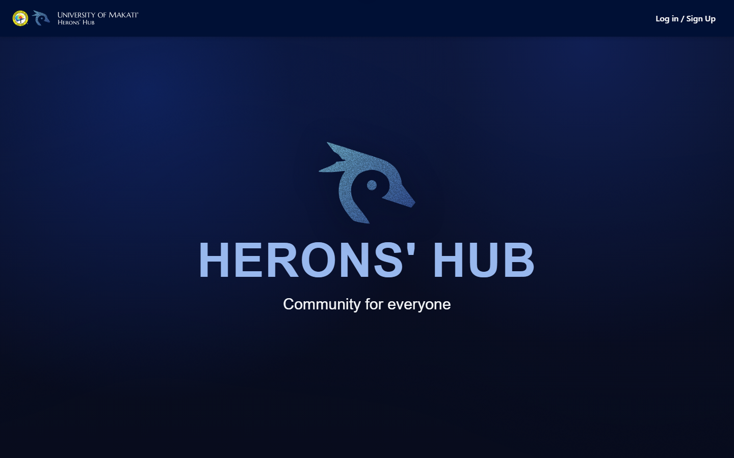 HeronsHub Social landing page preview