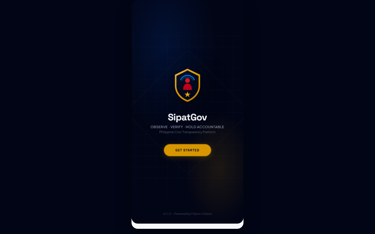 SipatGov civic transparency platform preview